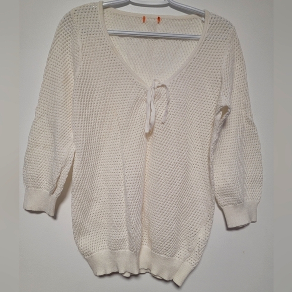 White Cover Up Sweater - Picture 1 of 4